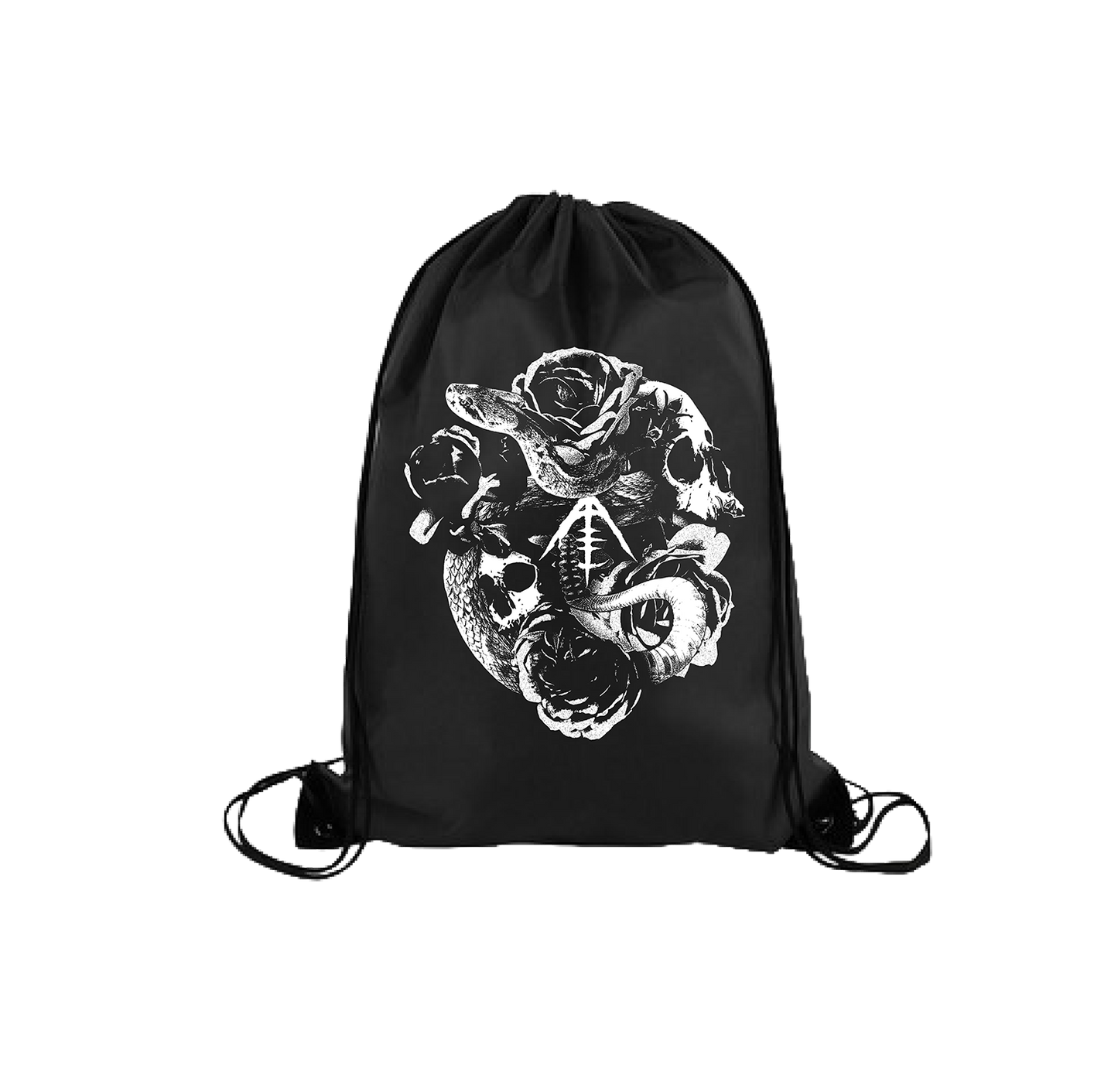 Death & Roses Drawstring Bag