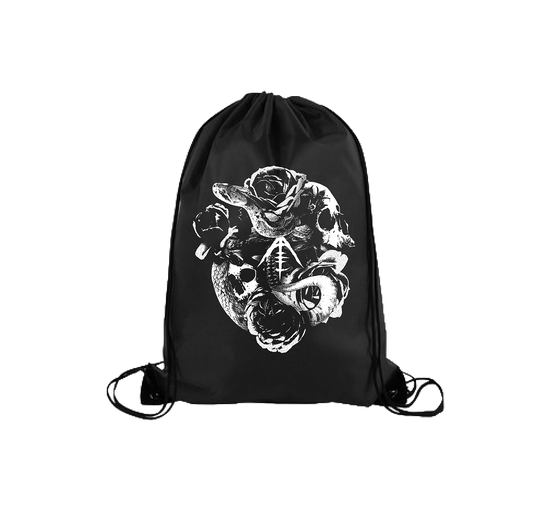 Death & Roses Drawstring Bag