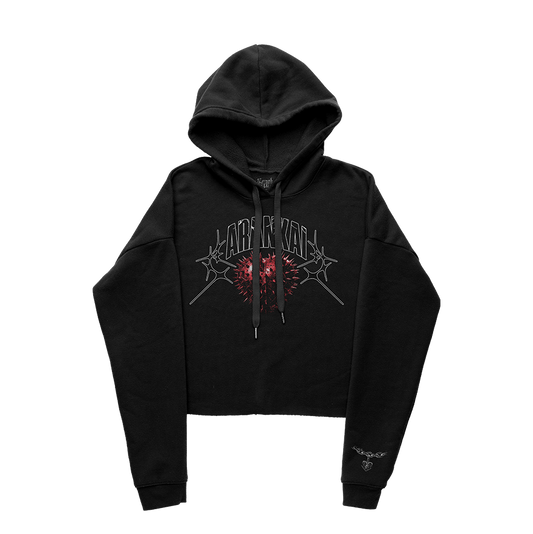 Keychain Heart Cropped Hoodie